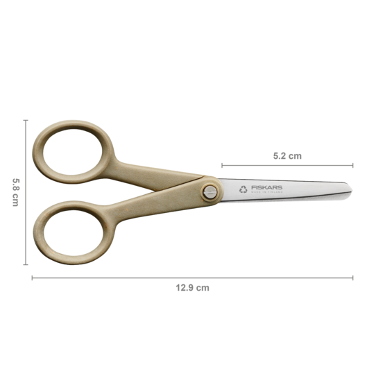 Універсальні Ножиці екологічні маленькі для хобі 13 см Fiskars "ReNew" (1062546) Нержавіюча сталь Нововолинськ - фото 5