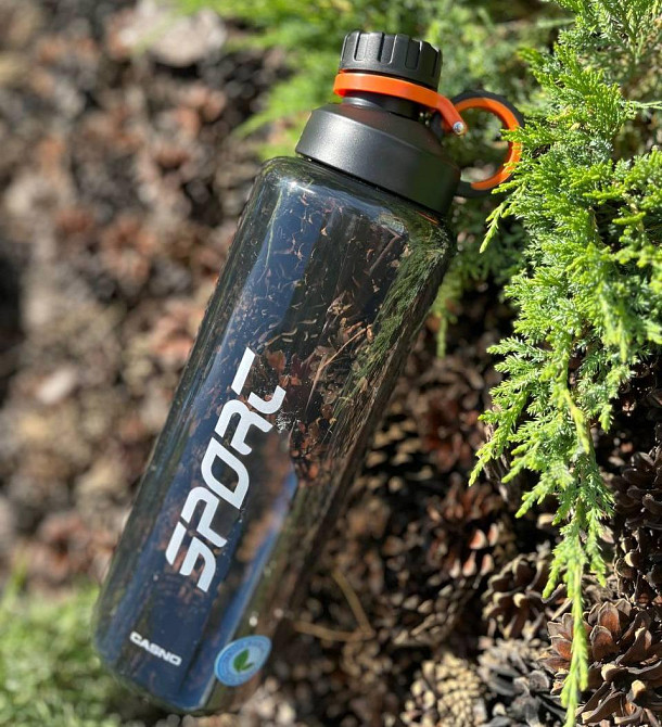 Пляшка для води CASNO 1500 мл KXN-1237 Сіра Кам'янське - фото 3