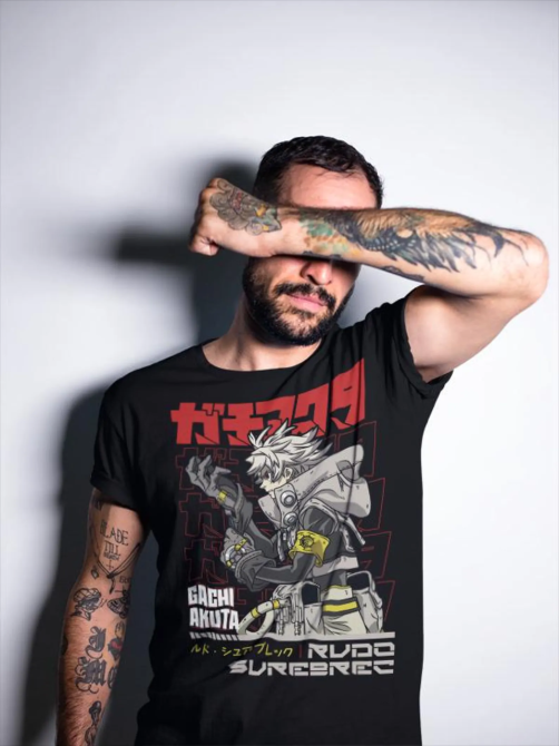Футболка аниме Гакхиакута Томе Джапанесе Танкобон оверсайз (S/M/L) Черний AnimeJ0705 Днепр - изображение 4