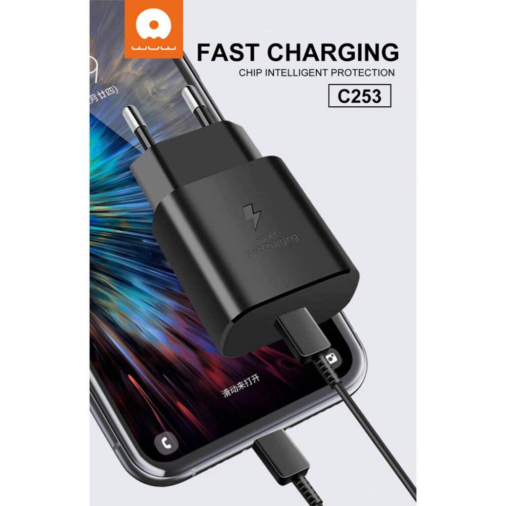 Мережевий зарядний пристрій WUW C253 PD 25W Charger Одеса - фото 3