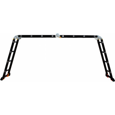 Лестница GTM трансформер 4*4вт. 1,17-4,6м анодированный алюминий (KMP404A) Винница - изображение 6