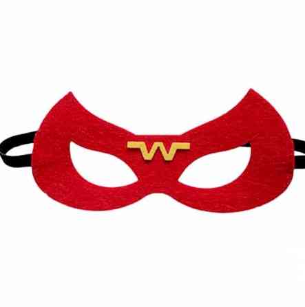 Маска Чудо жінка дитяча маскарадна one size червоний Київ