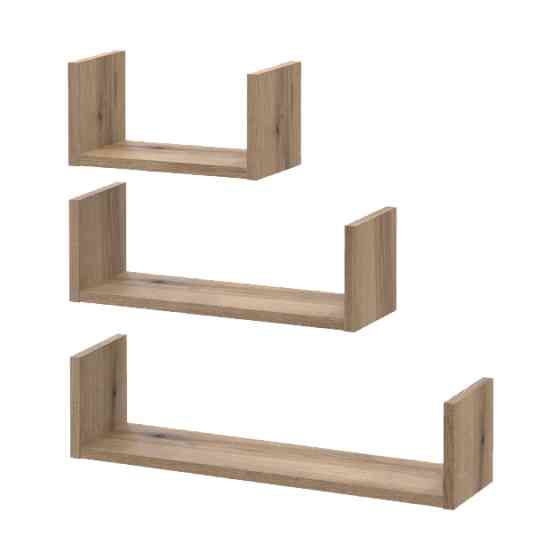 Комплект полиць Doros Філ Дуб Евок 3 шт. 30/45/60х15х15 DRS-011645 Дніпро