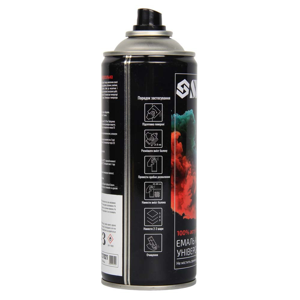 Емаль аерозольна акрилова 400 мл RAL 1021 канареєчно-жовтий глянець SIGMA (2737021) Київ - фото 3