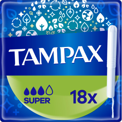 Тампоны Tampax Super с аппликатором 18 шт. (8006540716625) Винница - изображение 1