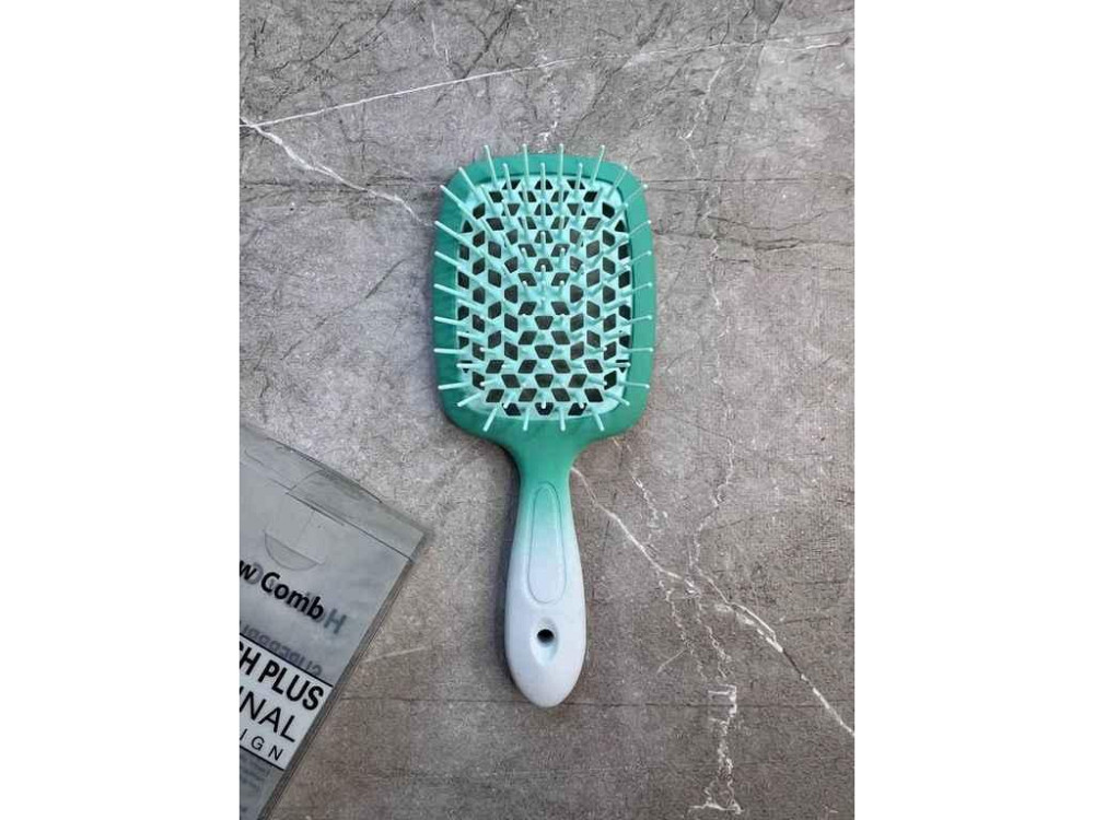 Гребінець Супер Браш Hollow Comb силіконовий ворс омбре (21*9*5см) 21247 ТМ EСТЕТ Київ - фото 1