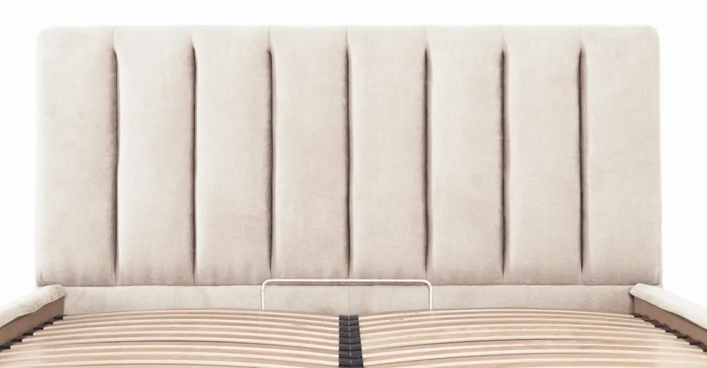 Кровать Двуспальная Sanam Comfort 160 х 200 см Мисти Milk С подъемным механизмом и нишей для белья Бежевый Днепр - изображение 5