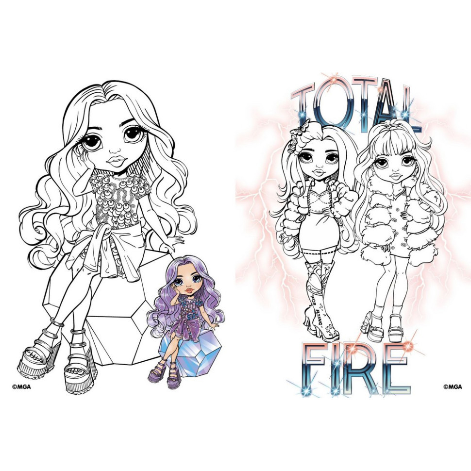 Дитяча книжка-розмальовка "The creative Rainbow" LCB12 зі стікерами Вінниця - фото 2