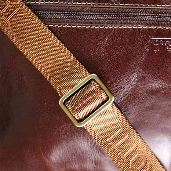 Мужская сумка с карманами из гладкой натуральной кожи Tony Perotti 20856_1 (9148-17 moro) Коричневый Киев