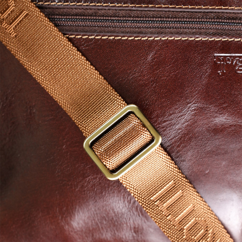 Мужская сумка с карманами из гладкой натуральной кожи Tony Perotti 20856_1 (9148-17 moro) Коричневый Киев - изображение 1