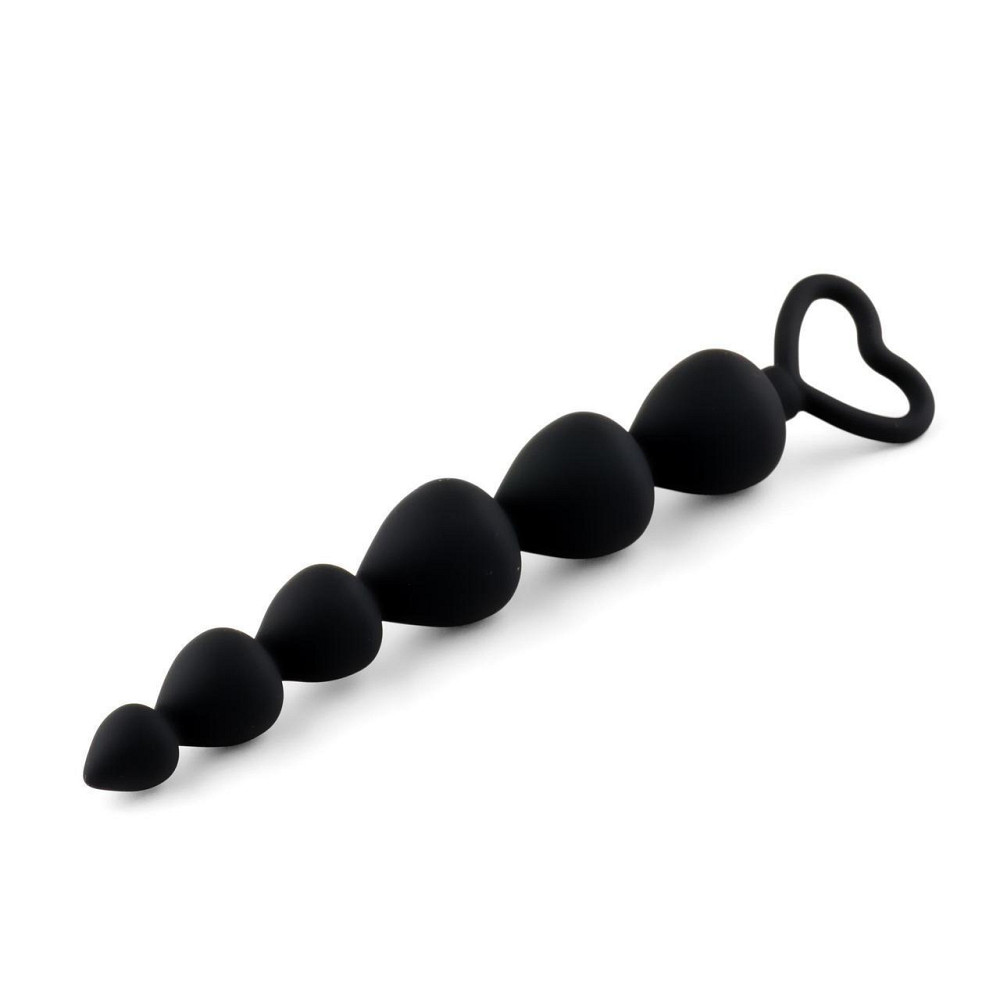 Анальная цепочка - Anal Beads Heart Black Sex Aura Киев - изображение 1