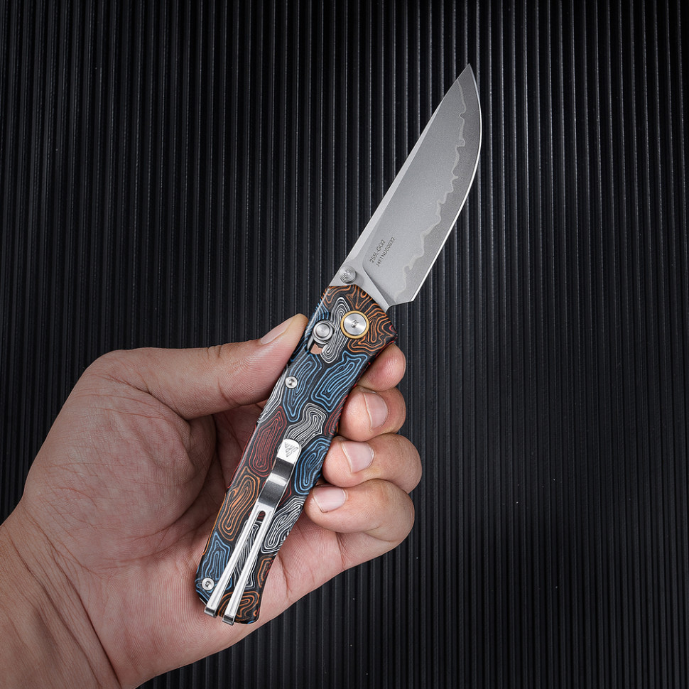 Ніж складаний туристичний SRM Medal 255L-GQ2 (8.2 см) 140Cr / G10 різнобарвний Київ - фото 7