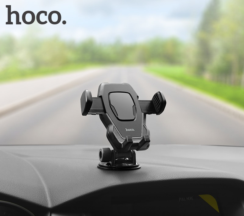 Автотримач для телефона HOCO CA31 cool run suction cup car holder Black Киев - изображение 8