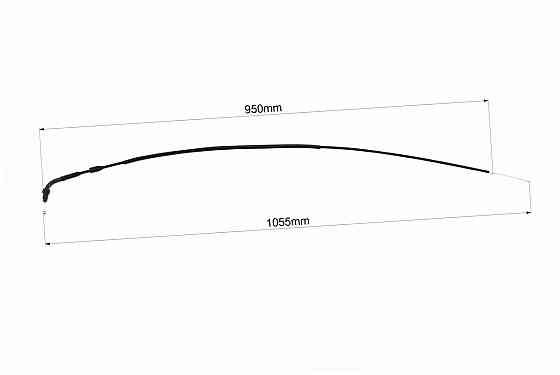 Трос газу V200 (трос 105см; кожух 95см), з різьбою Київ