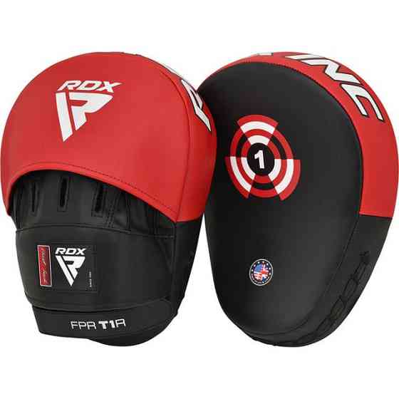 Лапи боксерські RDX T1 Curved Red/Black Кам'янське