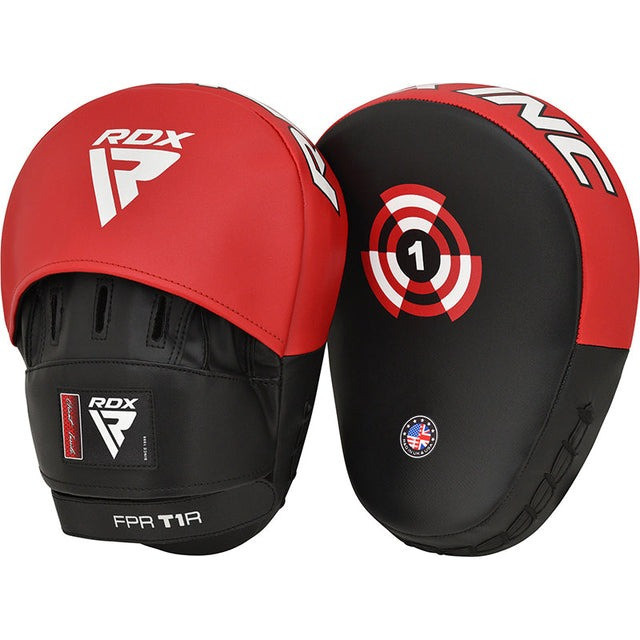 Лапи боксерські RDX T1 Curved Red/Black Каменское - изображение 1