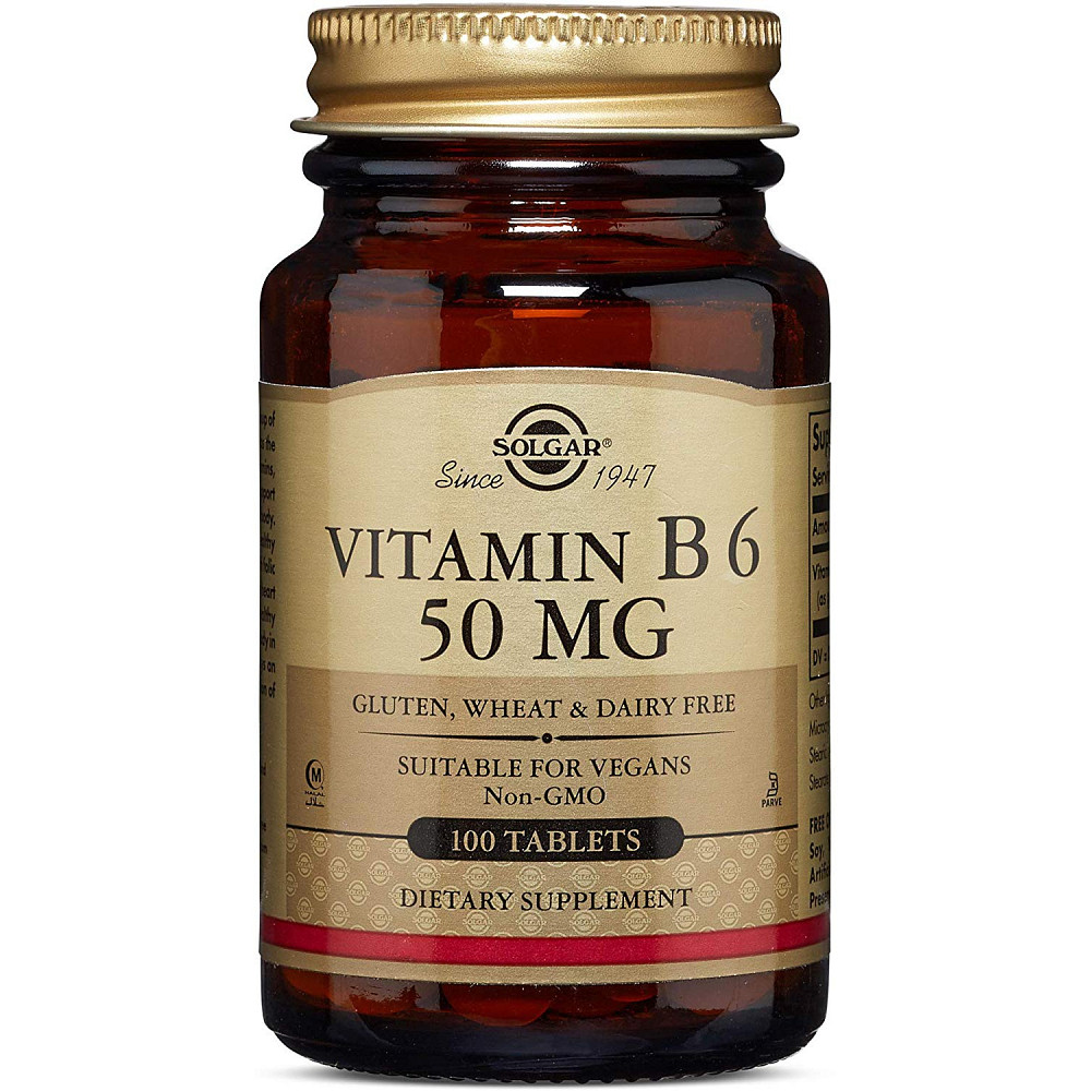 Вітамін В6 Solgar Vitamin B6 50 mg 100 tabs Луцьк - фото 1