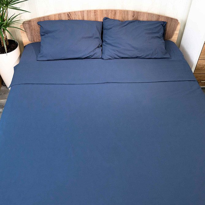 Підковдра 180x215 Поплін GM Textile 120 г/м2 Бавовна (Глибоко-синій) Суми - фото 5