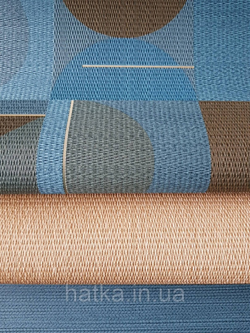 Шпалери вінілові на флізелін Sirpi AltaGamma Home 3 геометричні фігури 3д яскраві бірюзові сині коричневі Київ - фото 2