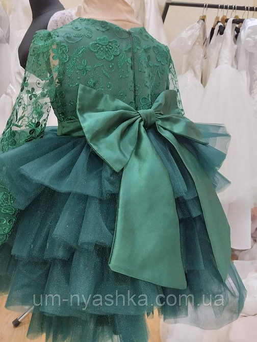 Пышное изумрудное платье на годик на 1-2 года Кривой Рог - изображение 2