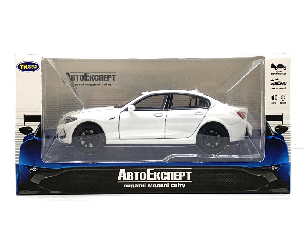 Машина TK Union Group BMW M3 металопластик 1:32 звук світло інерція Біла (ТК-10105) Чернігів - фото 3