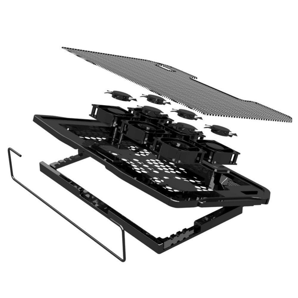 Підставка під ноутбук H9 охолоджуюча з підсвічуванням (до 17") Вінниця - фото 2