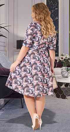 Красивое платье большого размера с шалевым воротничком (44) Киев