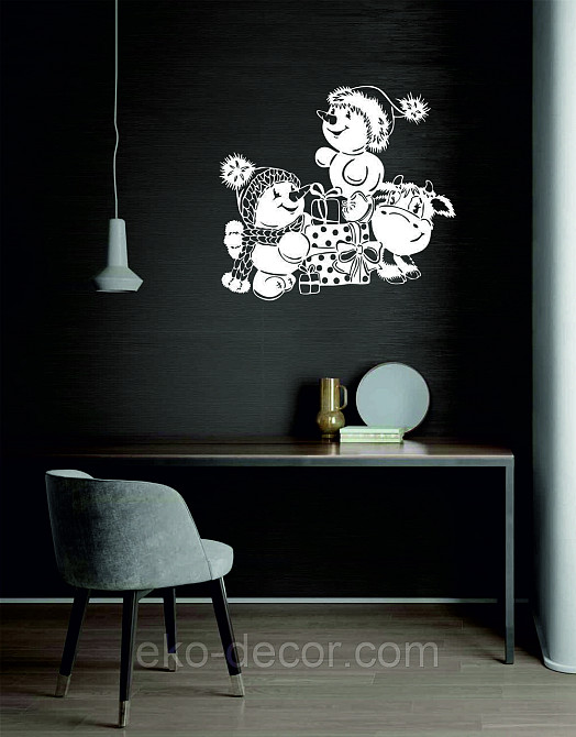 Декоративне настінне Панно «Сніговик», Декор на стену Київ - фото 5