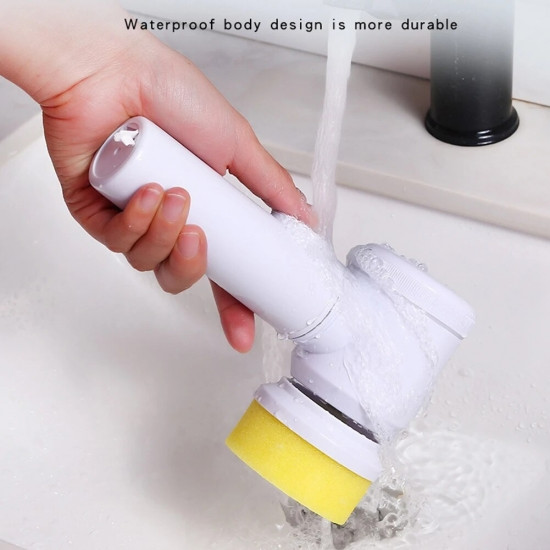 Электрическая щетка для мытья посуды с насадками Magic Brush. Многофункциональная аккумуляторная щетка для уборки 3в1 Винница - изображение 5