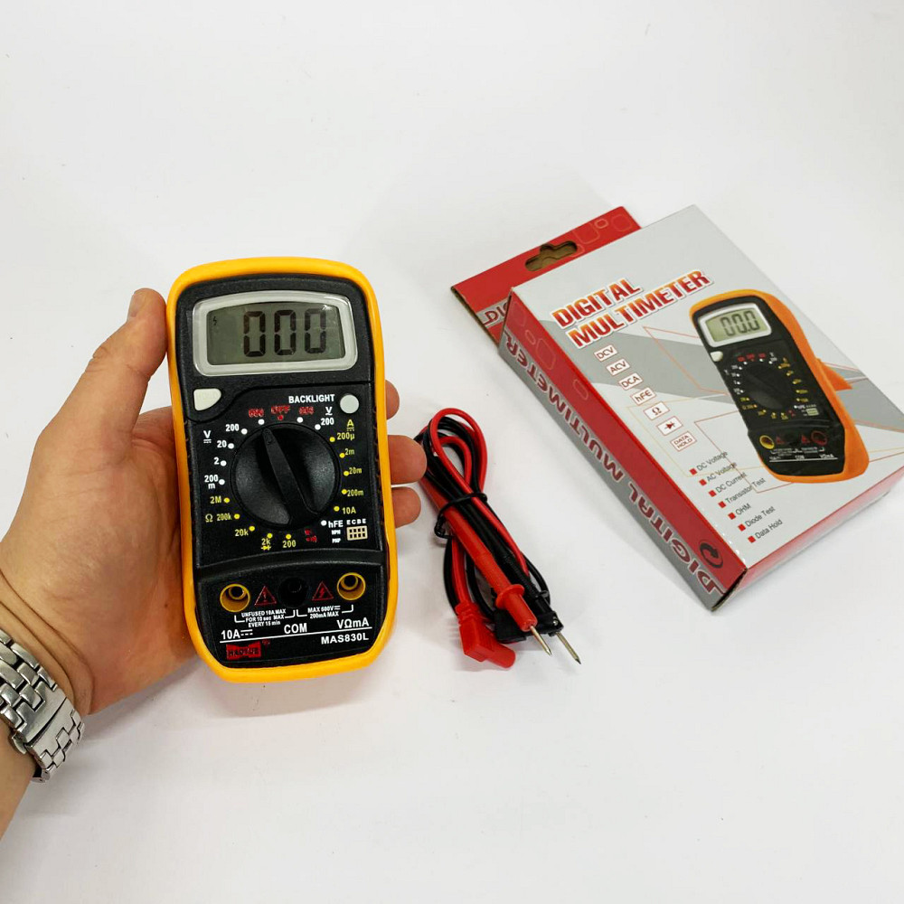 Тестер для електрика HAOYUE MAS830L, Мультиметр з високою роздільною здатністю, Професійний мультиметр AP-69 Львів - фото 7