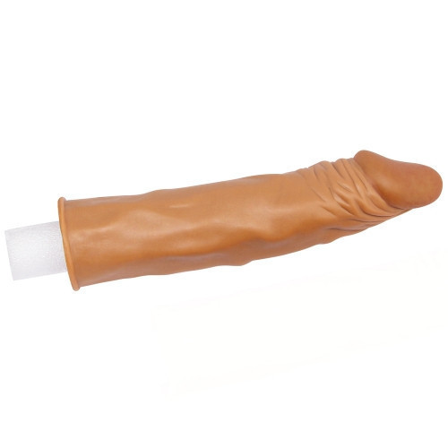 Насадка на член - Pleasure X-Tender Penis Sleeve Add 2" Brown Sex Aura Київ - фото 4