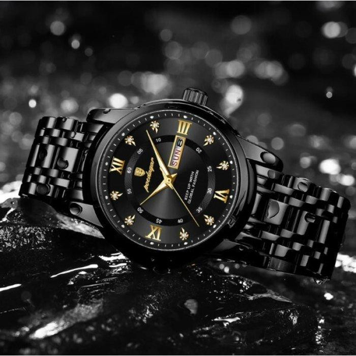 Годинник чоловічий наручний Poedagar Unique Men Black Leather (2 ремінці) Київ - фото 7