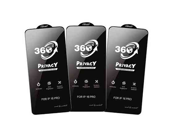 Скло захисне 6DH MTB Privacy Iphone 13/13 Pro/14/SE 4/16e 6.1 360° чорне в т. у. ТМ Gerlax Київ