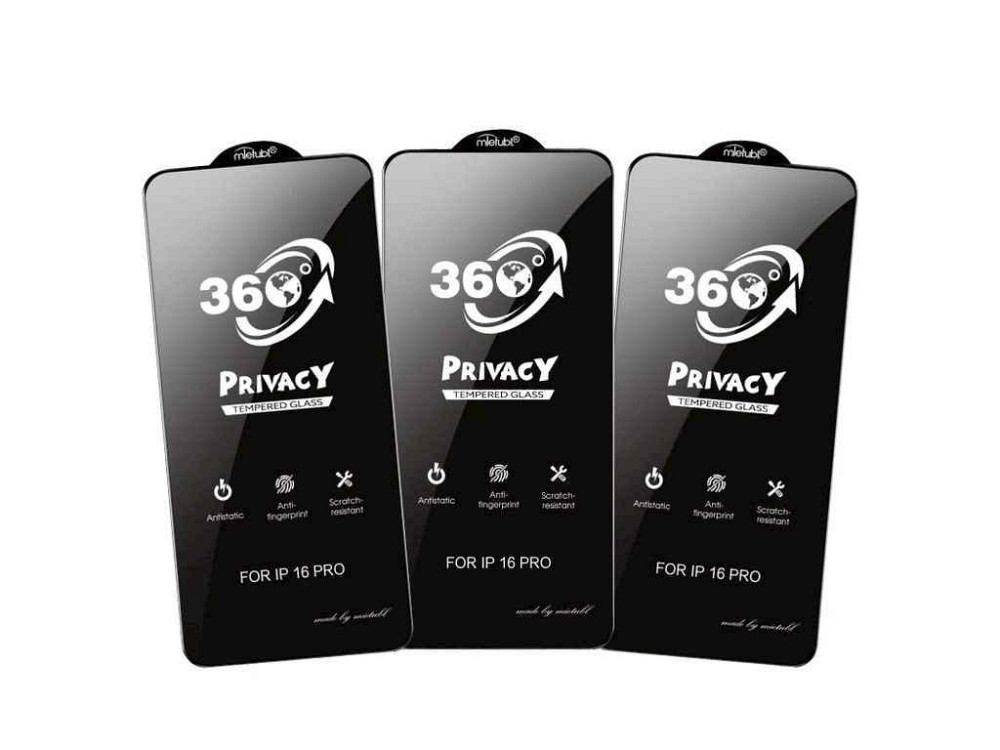 Скло захисне 6DH MTB Privacy Iphone 13/13 Pro/14/SE 4/16e 6.1 360° чорне в т. у. ТМ Gerlax Київ - фото 1