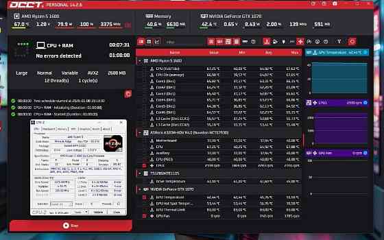 ПК GTX1070/ Ryzen 5/ 16Gb DDR4/M.2 ігровий комп'ютер AM4 Харків