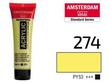 Краска акриловая AMSTERDAM (274) Никелево-титановый желтый 20 мл Royal Talens Киев