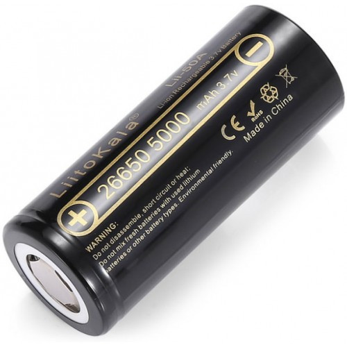 Акумулятор Li-ion LiitoKala Lii-50A 26650 5000 mAh 3.7 V Вінниця - фото 2