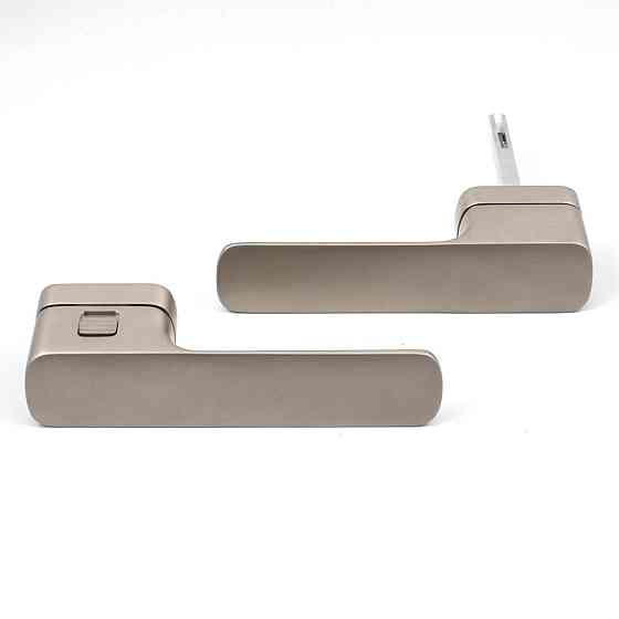 Дверна ручка на розетці M&T Minimal2.0 147445 Right SNi нікель матовий, в комплекті з WC Київ