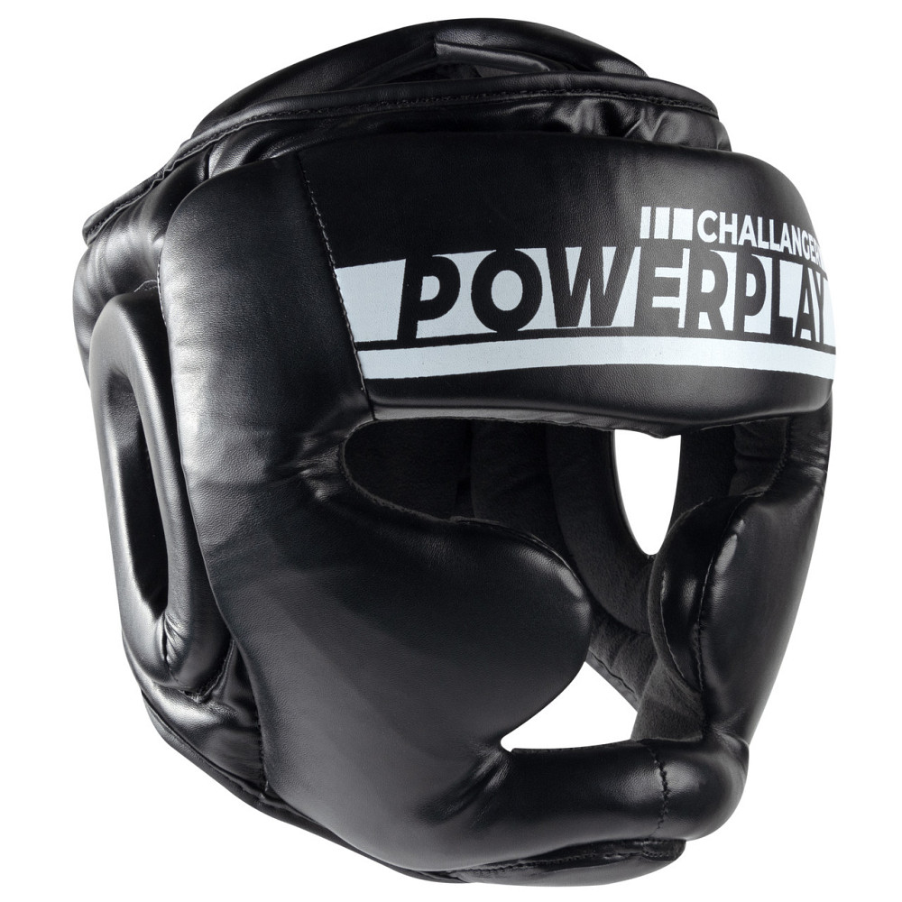 Боксерський шолом тренувальний PowerPlay 3048 Чорно-Білий L Кам'янське - фото 4