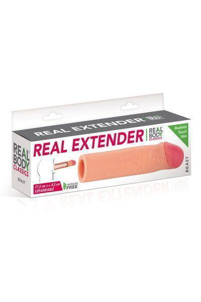 Насадка на член Real Body - Real Extender BEAST с приоткрытой головкой Sex Aura Киев - изображение 4