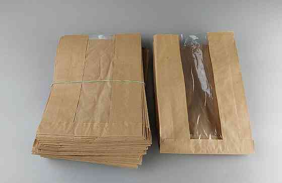 Пакет паперовий з вікном 18*27,5 див. коричневий 1000 шт. Харків