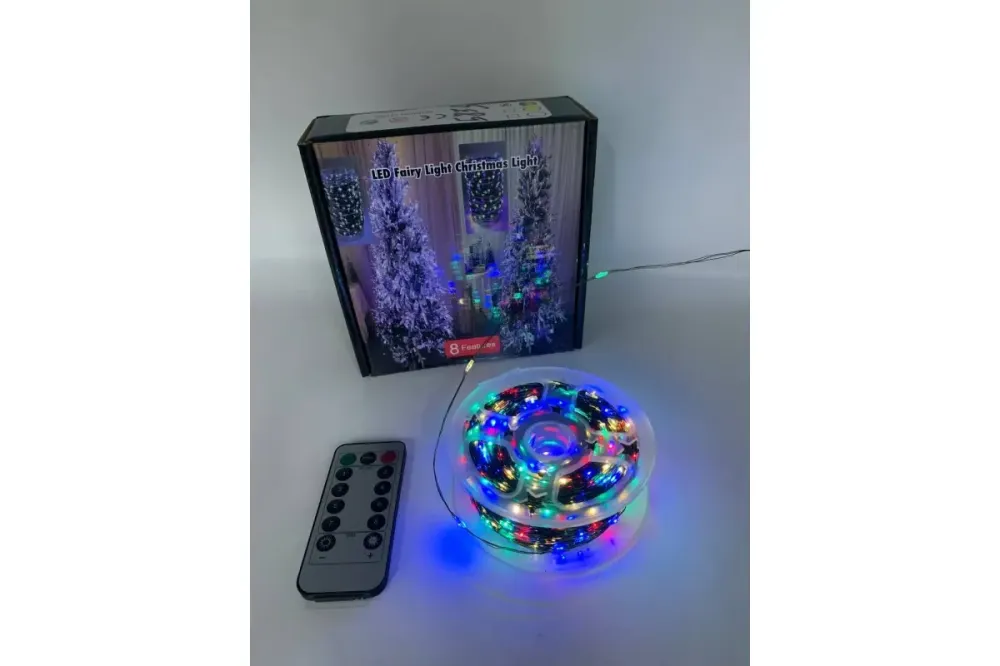 Гирлянда Роса 200 м МУЛЬТИК – зеленая нить, пульт, 8 режимов Коломия - фото 5