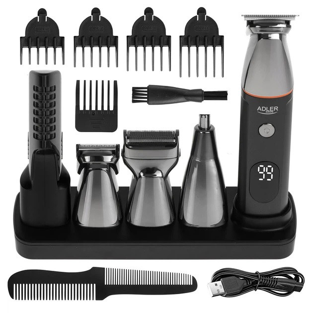 Тример 5в1 ADLER AD 2946 POLAND акумуляторний для стрижки волосся носа бороди тіла бритва ZV-76 Львів - фото 1
