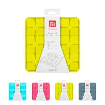 Универсальная посуда для животных WAUDOG Silicone Коврик для поиска корма 20х20х1.7 см желтый (23518) Винница