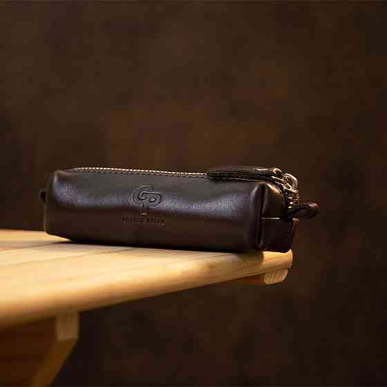 Шкіряна універсальна ключниця Коричневий (GRANDE PELLE) Київ