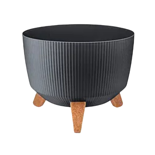 Вазон Nostalgia Bowl на ніжках 19см антрацит ELIF Житомир - изображение 1