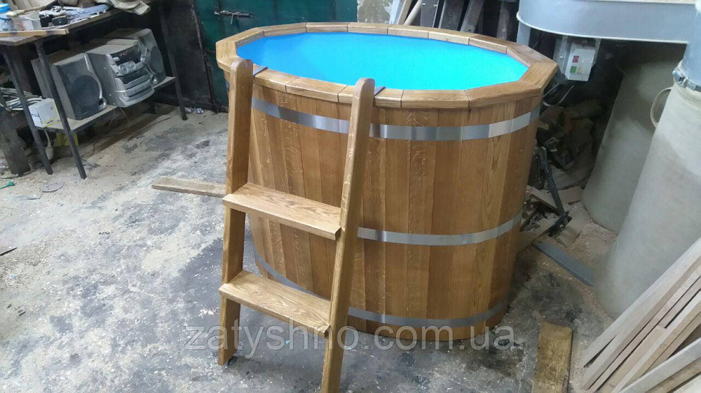Купель овальная со вставкой под разборку из дуба Киев - изображение 1