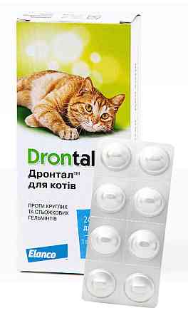 Дронтал (Drontal) для кішок № 8 (1 блістер), Bayer (термін до 09.2027 р) Вінниця