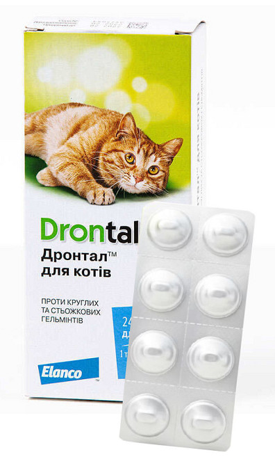 Дронтал (Drontal) для кошек № 8 (1 блистер), Bayer (срок до 09.2027 г) Винница - изображение 1