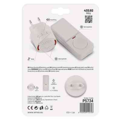 Дверной звонок EMOS беспроводной EMOS P5734 (P5734) Винница